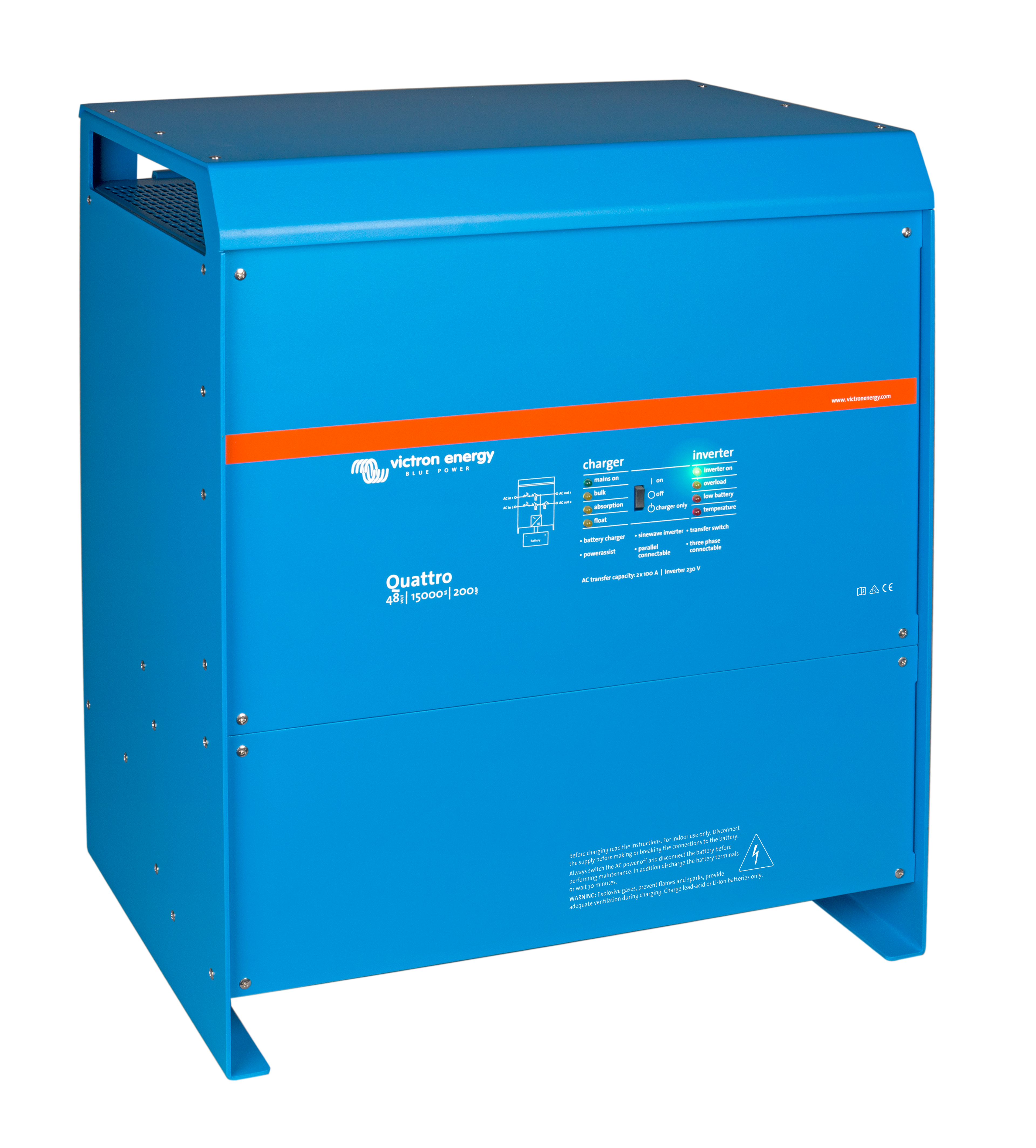 Victron Quattro — Onduleur/Chargeur double entree AC